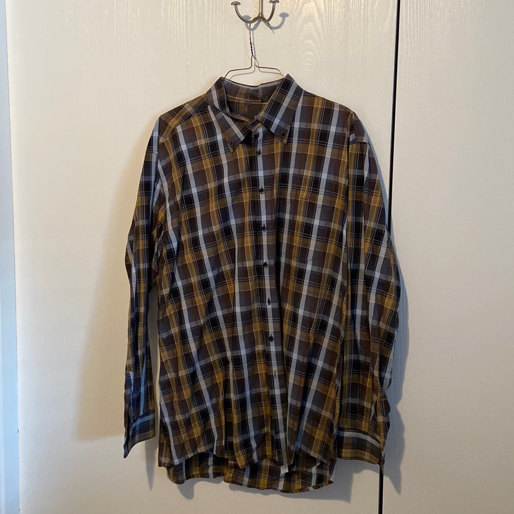 Haupt of Germany Men’s XXL (45/46) plaid dress shirt